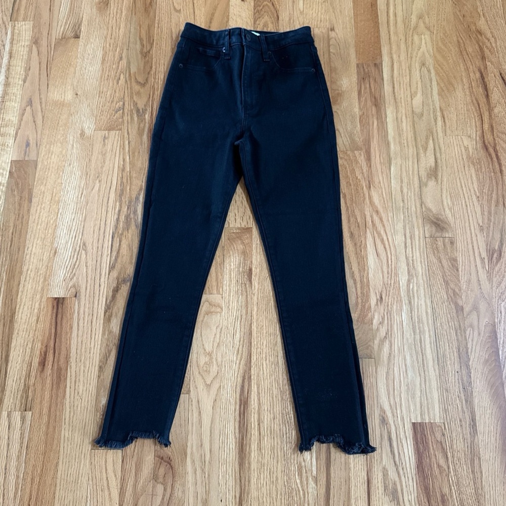 Abercrombie & Fitch Jeans Women Jeans High-Rise Super Skinny Ankle Raw Hem Sz 0
